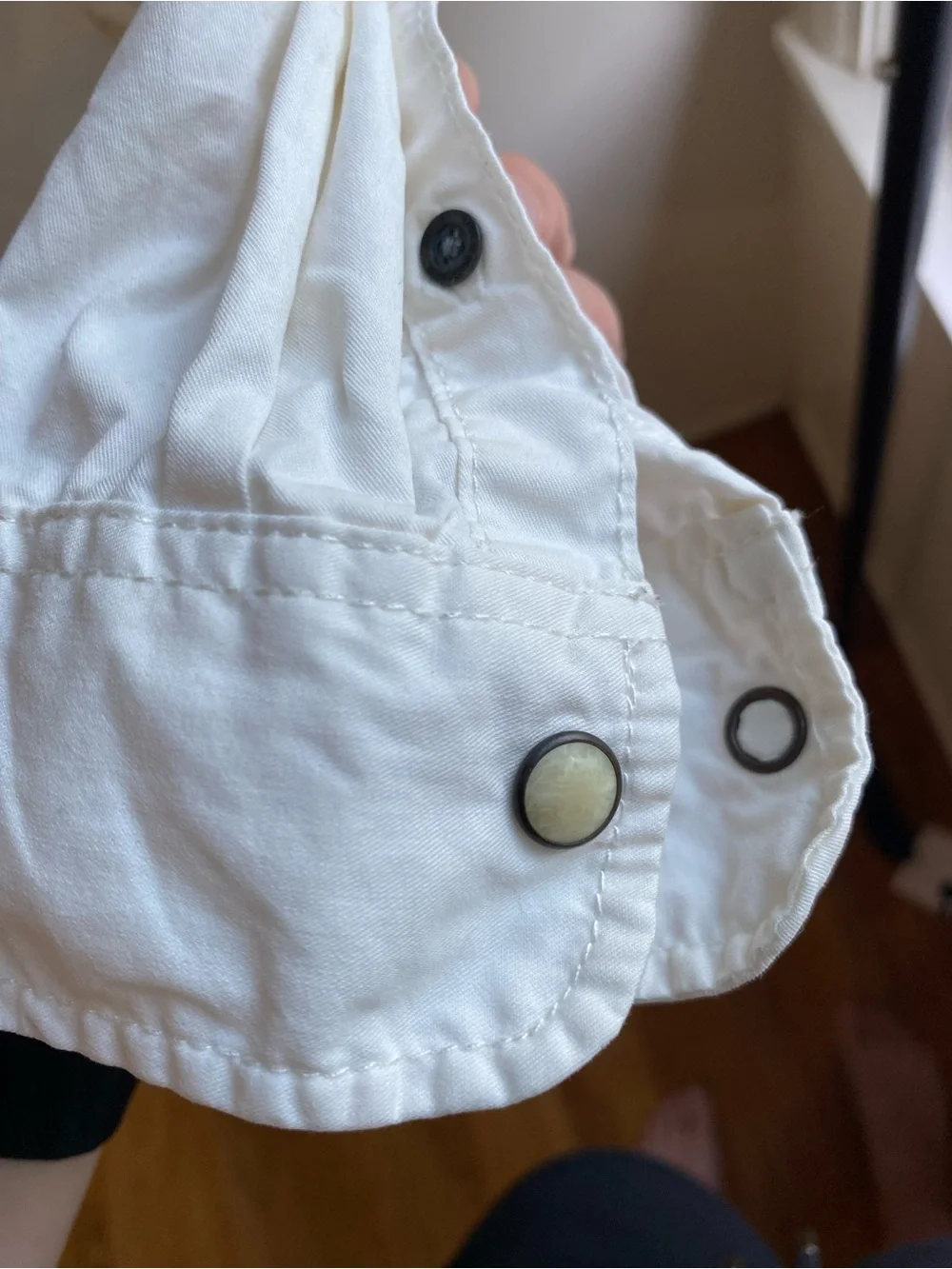 H&M LOGG Boys White Snap Button Shirt Size 8-9Y
